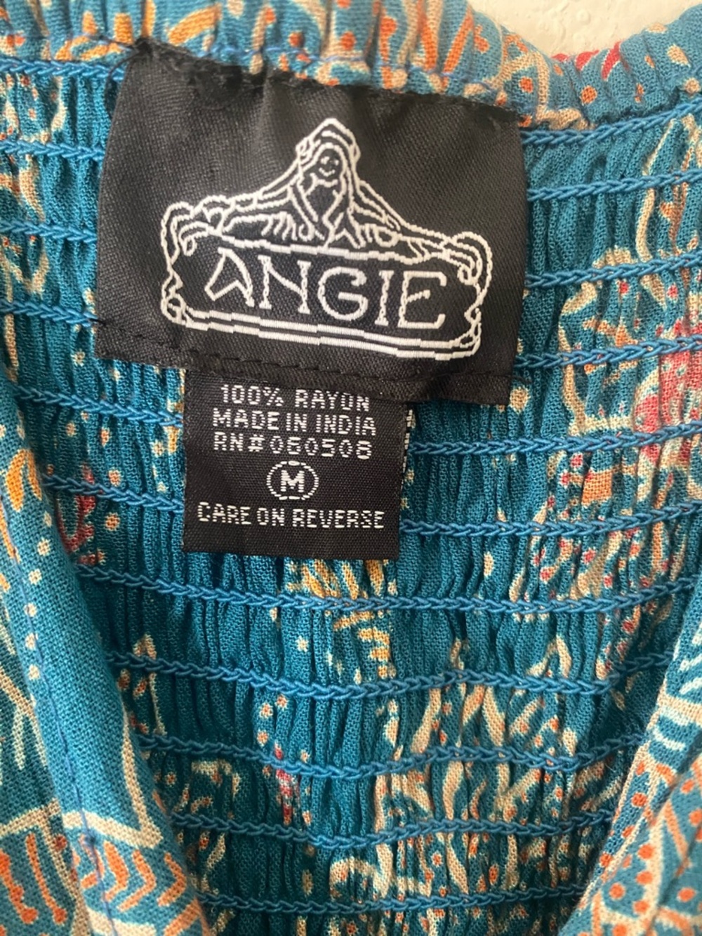 Angie Teal Floral V-Neck Mini Dress - Picture 10 of 10
